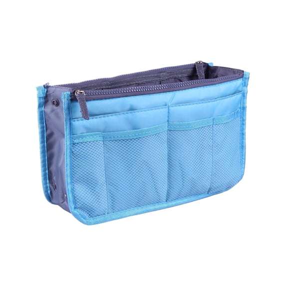 Handheld Double Zipper Cosmetic Bag Multifunctional Travel Toiletries Organizer Portable Makeup Storage Pouch for Bathroom