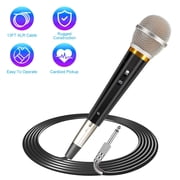 Handheld Dynamic Microphone, Wired XLR Microphone with On/Off Switch 13ft Detachable XLR Cable Professional Studio & Live Performance Cardioid Mic for for Karaoke Vocals Podcasting Recording