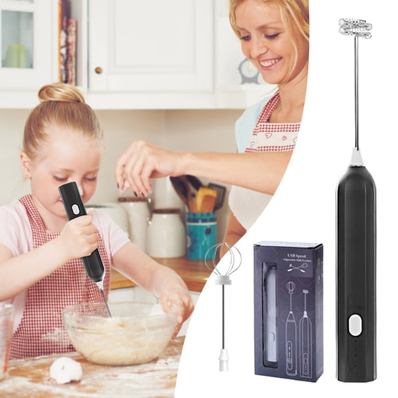 Egg Beater Mixer with 6 Speeds and Stainless Steel Whisks for Perfectly Whipped Egg Whites Dough and Baking