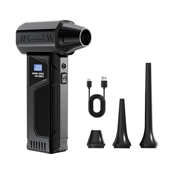 Handheld Electric Air Blower 6000mAh Rechargeable Battery Quick Tool For Car Home Office