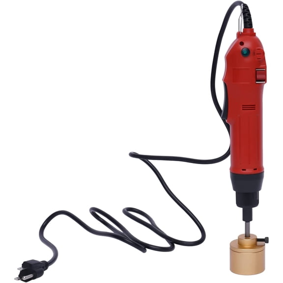 Handheld Electric Bottle Capping Machine, Manual Electric Caps Sealer Capper, Bottle Screwing Sealing Machine Portable Bottle Capping Machine Handheld Jar Capper for 0.39in-1.18inmm Round