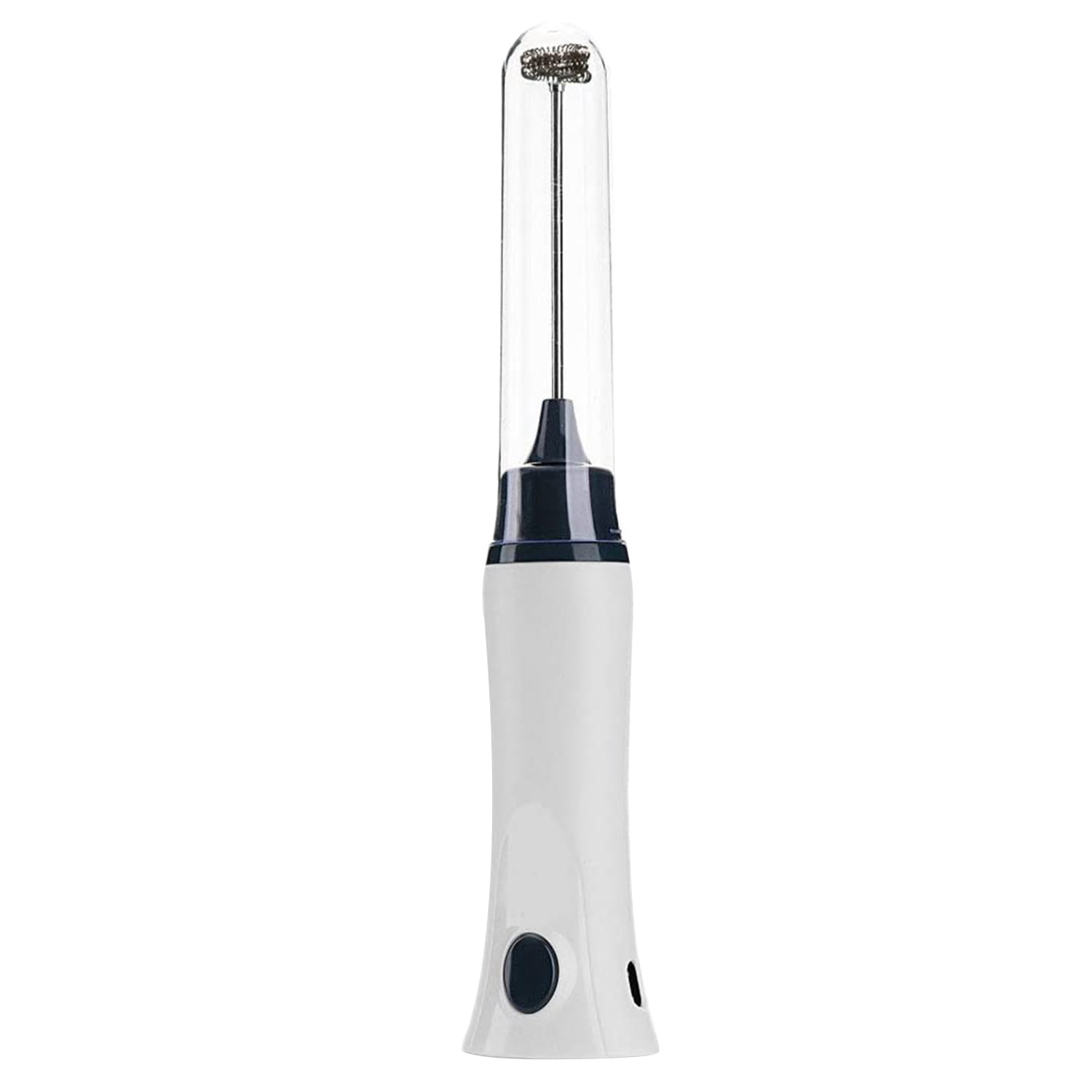 Milk Frother Handheld Detachable with Egg Beating Head, Stand. BLACK
