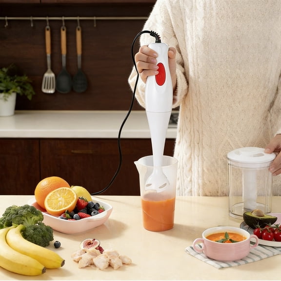 Handheld Electric Immersion Blender, 304 Stainless Steel Blade Stick Blender, Household Small Mixing and Grinding Machines for Soup, Smoothie, Puree