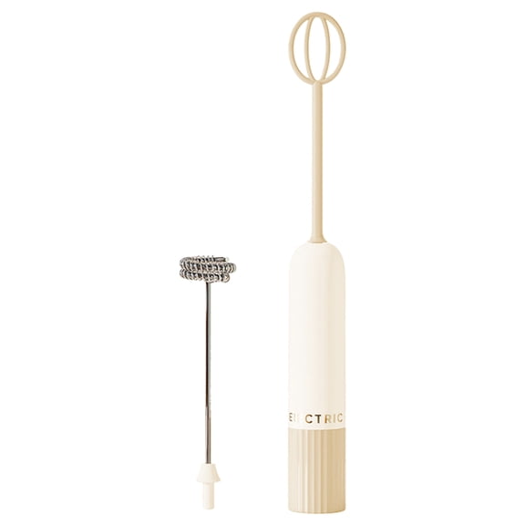 Handheld Electric Milk Frother with 2 Heads,Coffee Whisk Foam,Milk Frother,Handheld Electric Foam Whisk,Foam Maker Blender,Detachable Drink Mixer for Egg,Cream(Battery Powered,Self-Contained Battery)