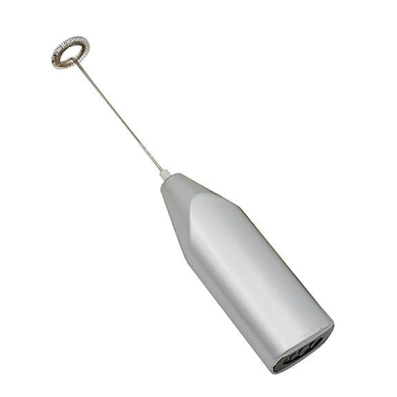 Handheld Electric Milk Frother Whisk Stirrer for Coffee Cappuccino Latte Hot Chocolate Kitchen Drink Foamer with Stainless Steel Spring Battery Operated