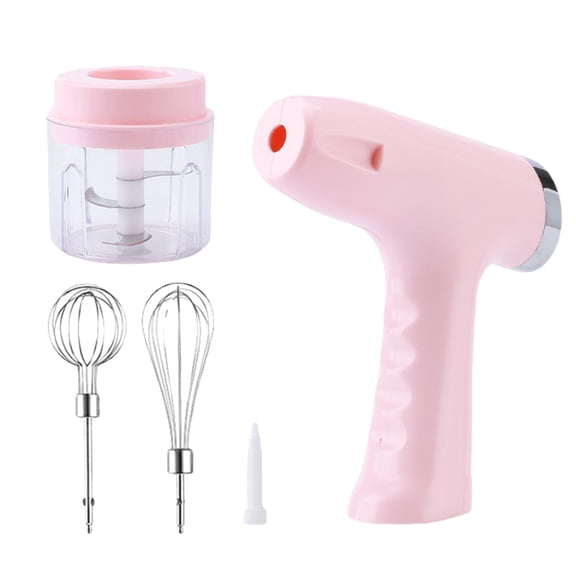 Handheld Electric Mixer with 5 Speeds USB Rechargeable Automatic Milk Frother and Food Beater Versatile Kitchen Tool for Whipping Cream Eggs and Batters PK1