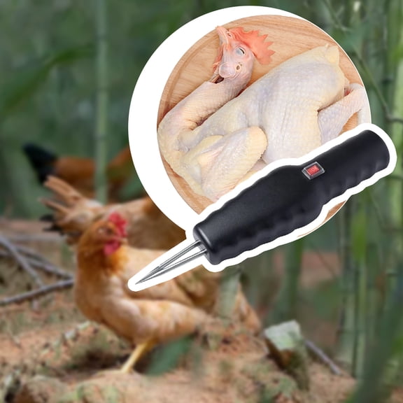 Handheld Electric Poultry Feather Plucking Machine For Chicken Duck Goose Commercial And Home Use, Powerful 240Rpm Motor Plucks All Feathers In Minutes, Food Grade Reusable Safe