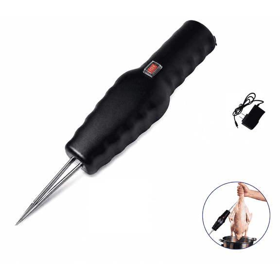 Handheld Electric Poultry Plucker, High-Speed Feather Remover for Chicken Duck Birds, Portable Farm Processing Tool(A:Black)