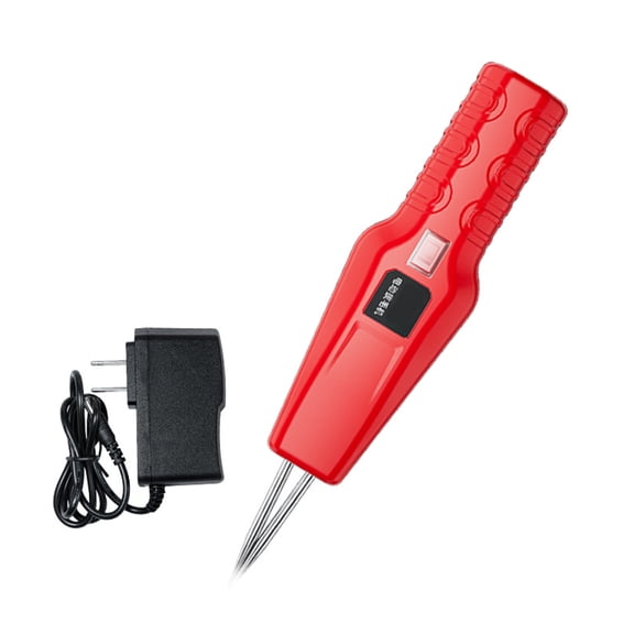 Handheld Electric Poultry Plucker in Red, Rechargeable Chicken Feather Plucking Machine, Portable Waterproof Feather Remover for Ducks and Geese