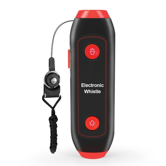 Handheld Electric Whistle with SOS Light: Electronic Whistle for Coaches, Referees, and P.E. Teachers - Includes Lanyard and Flashlight - Enhance Communication and Safety