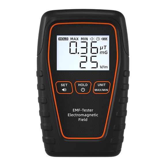 Handheld Electromagnetic Radiation Detector for Electric and Magnetic Field 5Hz-3500MHz Dual EMF Tester / 104x67x31 mm