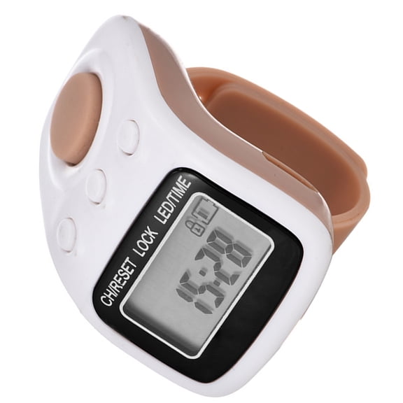 Handheld Electronic Counter Ring Finger Counter 6 Digits LED Digital Tally Counter Clickers Tasbeeh Counter with Case