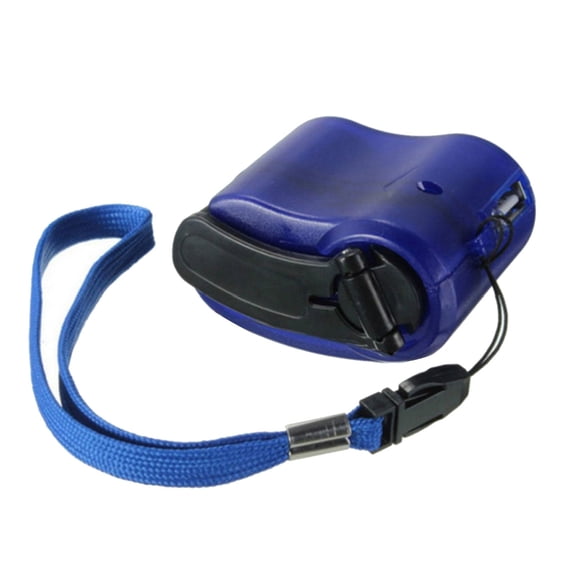 Handheld Emergency Charger with USB Interface – Portable Dynamo Crank Generator, Built-in LED Light, for Outdoor Camping & Phone Charging