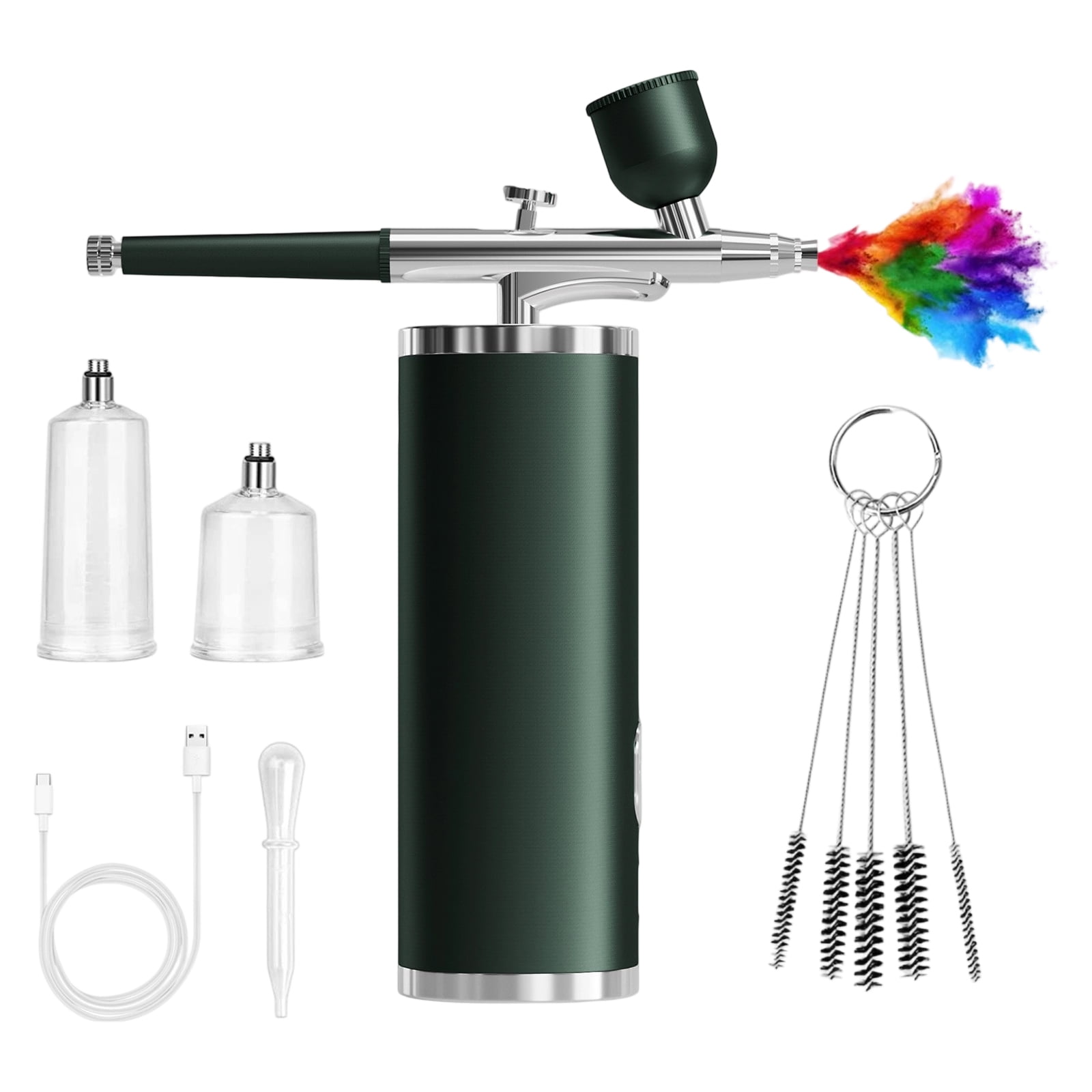 Handheld Face Moisturizer Air brush Set with Compressor USB Rechargeable Cordless Air Brush For Dry Skin Hydrations