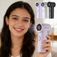 thumbnail image 1 of Handheld Fan 100 Speed Settings Digital Display Rechargeable Portable Mini Fan High Speed for Travel Outdoor Office by PALIFEUR, 1 of 8