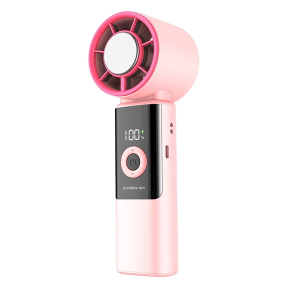Handheld Fan 100 Speed Settings Ice Compress Usb Rechargeable Portable Quiet for Outdoor Sports Daily Office Use