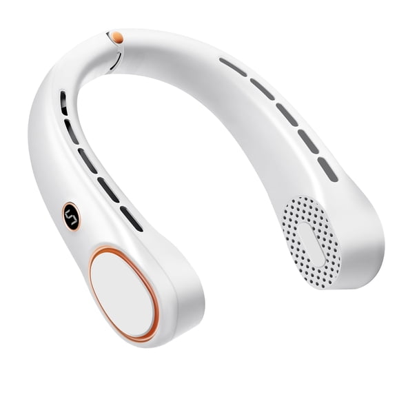 Rechargeable Portable Neck Fan, 5-Speed, 360° Cooling, Foldable, Bladeless, Handheld Electric Fan