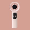 thumbnail image 1 of Handheld Fan, Cream Style Mini Fan with Stepless Speed Control, High Speed Brushless Motor, USB Rechargeable Portable Fan, Digital Battery Display （Pink）, 1 of 8