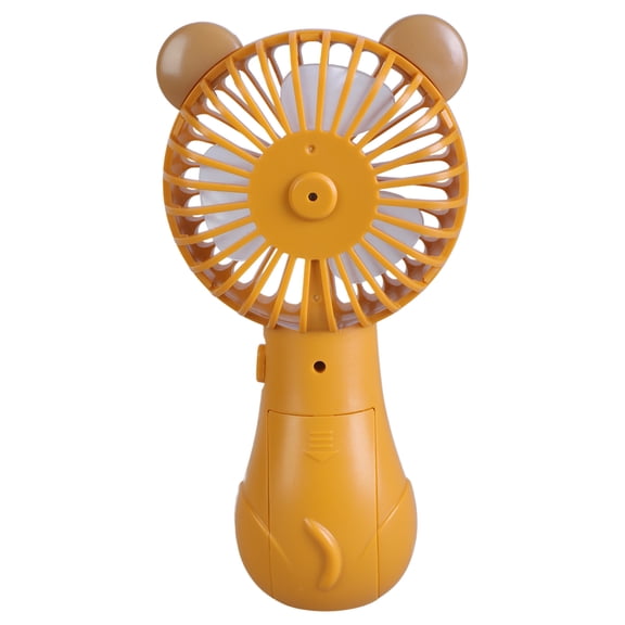 Handheld Fan Cute Cartoon Fans Soft Foam Blades Powered for Student Panda Kitten Fan Portable