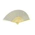 thumbnail image 1 of Handheld Fan Fine Workmanship Engraved Delicate Long-lasting Easy to Grip DIY Bamboo Folding Wedding Folding Hand Fan Gift, 1 of 6