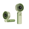 thumbnail image 1 of Handheld Fan Foldable Digital Display Usb Rechargeable Mini Portable Neck-Hanging for Outdoor Travel, 1 of 6