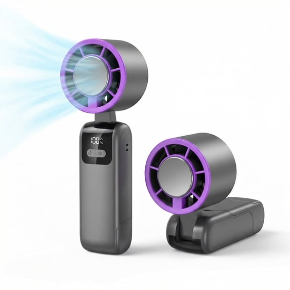 ATUPEN Handheld Fan, Portable Fan 199 Speeds LED Display for Travel Office Outdoors & Fathers Day Gifts