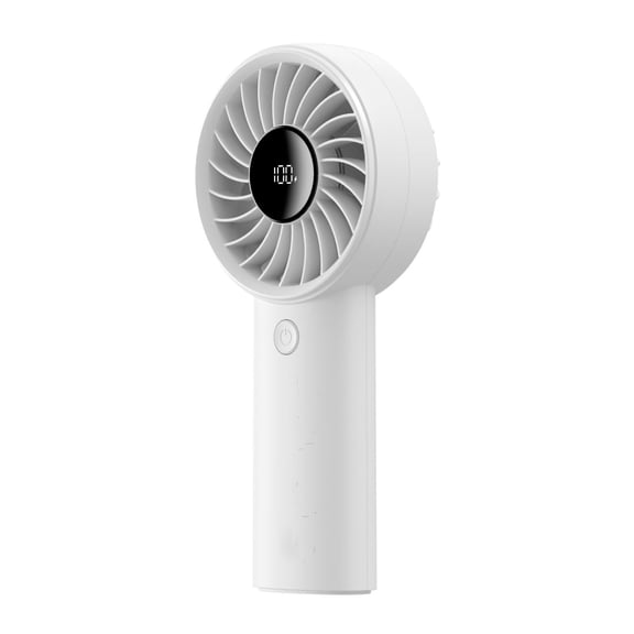 Handheld Fan Life4[5-Speed Turbo Wind Pro],5000mAh Portable Rechargeable Fan with LED Display, Powerful Motor, Summer Essentials for Travel,Beach,Vacation,Makeup,Concerts,Cruise-Black