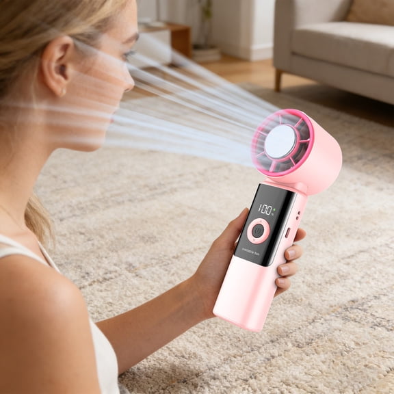 Handheld Fan,Mini Face Fan For Skincare,Super Mini Powerful Portable Fan,Quiet Ice Fan Rechargeable Hand Held, Travel Essentials