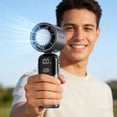 thumbnail image 1 of Handheld Fan Mini Powerful Wind Digital Display Long-Range Battery-Powered Portable Outdoor Usb Fan, 1 of 7
