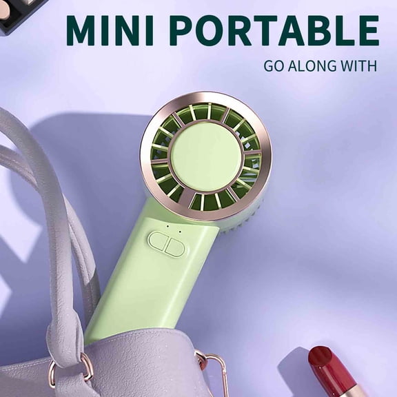 Handheld Fan, Portable Mini Fan with Night Light, Usb Powered Desktop Fan, for Desk Desk, Travel, and Personal Use, Includes Usb Cable, Sky Blue, by FAJHHA