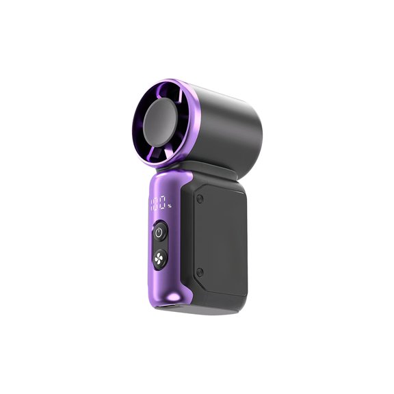 Handheld Fan Pro Series - Extreme Cooling Output: 1-199 Speed Scroll Wheel, Metal Body, Digital Display, 1.5H Fast Charge, 3600mAh-Portable Fan for Travel Outdoor, Gifts for Women Men