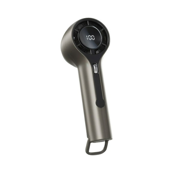 Handheld Fan,Refrigeration Handheld Small Fan With Digital Display And Stepless Speed Regulation Pulley 100 Speed High-speed Colorful Handheld Usb Charging Fan for Summer Travel Camping Outdoor