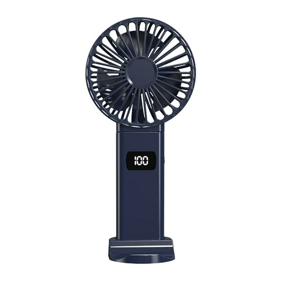 Handheld Fans Digital Display Folding Fan Usb 5-Speed Rechargeable Small Fan Portable Handheld Fan
