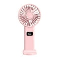thumbnail image 1 of Handheld Fans Digital Display Folding Fan Usb 5-Speed Rechargeable Small Fan Portable Handheld Fan, 1 of 9