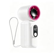 KIMHY Mini Portable Handheld Turbo Fan, 2400 mAh USB Rechargeable Personal Fan, 20000RPM, 1-199 Speed Pocket Fan for Travel, Camping, Makeup, Concert