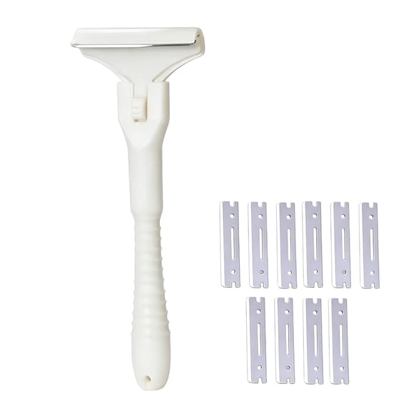 Handheld Fat Trimmer for Beef & Pork,Fat Trimmer for Meat,Professional Pork Hair Scraper with 10 Blades,Stainless Steel Meat Scraper,5cm Wide Easy Fat & Fascia Removal Tool for Beef & Pork