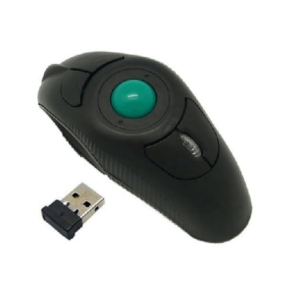Handheld Finger Wireless Trackball Mouse, Adjustable DPI Optical Ergonomic Travel Mouse, USB Rechargeable, Universal for PC, Laptop, Mac, Left & Right Handed