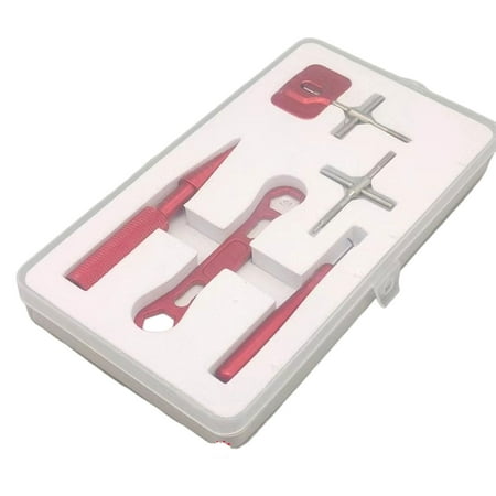 Handheld Fishing Reel Removal Tool Multipurpose Bearing Maintainer Durable with Wrench Easy to Use Fishing Dismantling Tool Set for Fishing Red