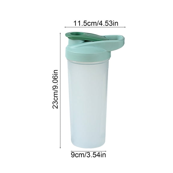 Handheld Fitness Sports Water Bottle 800ML Protein Powder Shaking Cup With Mixing Scale Mixing Cup