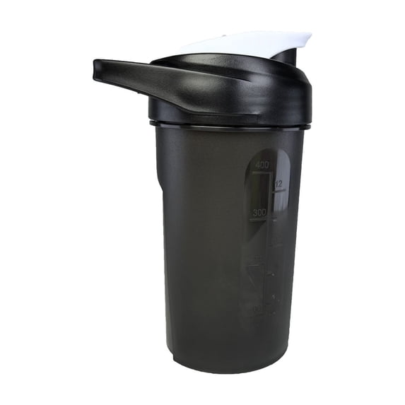 Handheld Fitness Sports Water Cup 500ML Protein Powder Shaker Bottle with Mixing Ball, Lightweight Plastic, Leak - Proof, One - Handed Grip for Gym and Outdoor Use,Black