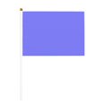 thumbnail image 1 of Handheld Flag Double-Sided Hand Waving Flag 8.2×5.5in Used For Team Activities Or Decoration In Decorative Places Lightpurple Ten Piece, 1 of 8