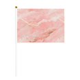 thumbnail image 1 of Handheld Flag Double-Sided Hand Waving Flag 8.2×5.5in Used For Team Activities Or Decoration In Decorative Places Pink Marble_4 Six Piece, 1 of 8