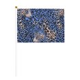 thumbnail image 1 of Handheld Flag Double-Sided Hand Waving Flag 8.2×5.5in Used For Team Activities Or Decoration In Decorative Places Animal Print Style Aliceblue_4 Ten Piece, 1 of 8