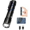 thumbnail image 1 of Rechargeable LED Flashlight,High Lumens Handheld Flashlight for Outdoor, 5 Modes,Zoomable,IPX6 Waterproof for Hiking, Emergency Working, 1 of 6
