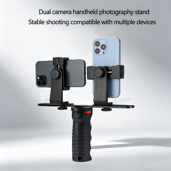 Handheld Follow-Up Stand for Outdoor Phone and Camera VLOG Shooting Universal Ergonomic Anti-Drop Smartphone Stabilizer, Tripod/Selfie Stick/Monopod 3-in-1