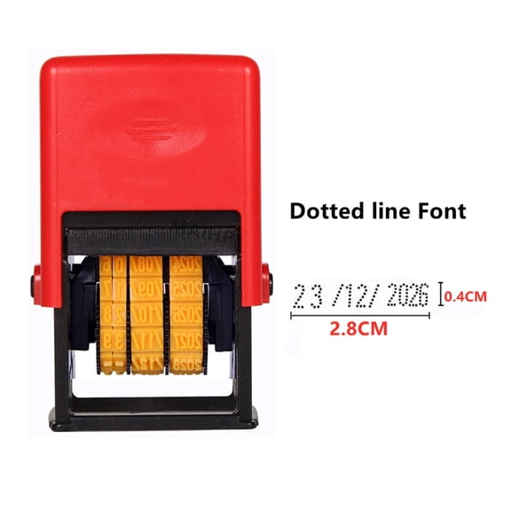 Handheld Food Plastic Bag Bottle Metal Can Date Stamp Black Quick-Drying Ink Date Printer Seal Stamping Machine Solid Dotted ,Easy Portable Printing