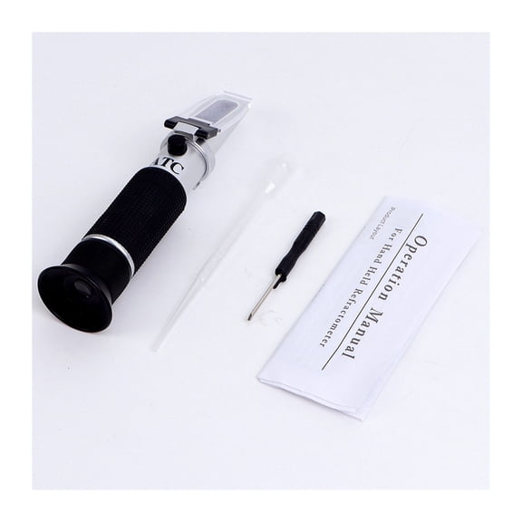 Handheld Fruit Wine Refractometer 0 - 140OE 3 in 1 Grape & Alcohol Sugar Concent Meter 0-32% Tester ,Lightweight