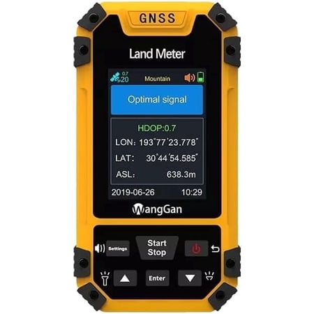 Handheld GPS Land Meter, High Accuracy GNSS Surveying Equipment for Land Measurement & Hiking Slope/Mountain Meter Positioning