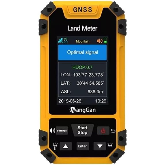 Handheld GPS Land Meter, High Accuracy GNSS Surveying Equipment for ...