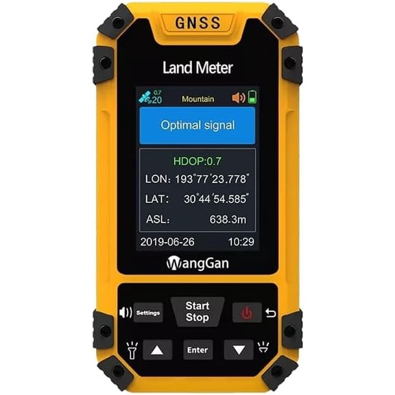 Handheld GPS Land Meter, High Accuracy GNSS Surveying Equipment for Land Measurement & Hiking Slope/Mountain Meter Positioning